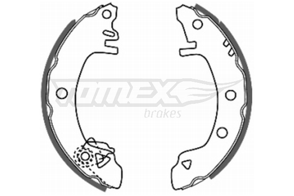 Sada brzdových čeľustí TOMEX Brakes
